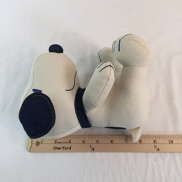 American Eagle Denim Peanuts Snoopy Plush 9" White Blue Stuffed Animal Toy 2024 - Picture 8 of 8